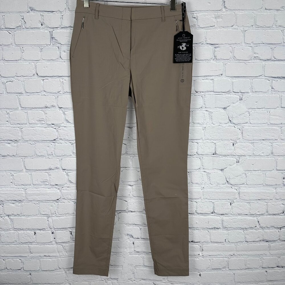 Anatomie Straight Leg Pants in Taupe - Picture 3 of 16